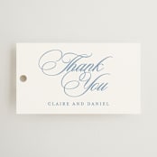"Aristocratic" - Wedding Favor Tags in Sky by Creo Study - Front