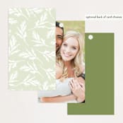 "Enchanted Greenery" - Wedding Favor Tags in Frost by Susan Moyal - Back of Card Options