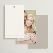 "Overlapping" - Wedding Favor Tags in Cotton by Amy Kross - Back of Card Options