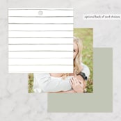 "Sweeping" - Wedding Favor Tags in Linen by Carolyn Nicks - Back of Card Options