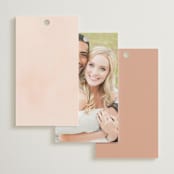 "Organic Florals" - Wedding Favor Tags in Blush by Susan Moyal - Back of Card Options