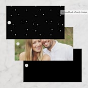 "One and Only" - Wedding Favor Tags in Classic Bride by Design Lotus - Back of Card Options