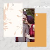 "Garden" - Wedding Favor Tags in Peach by Lori Wemple - Back of Card Options