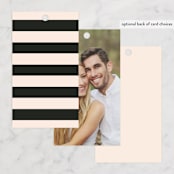 "Blooming Bouquet" - Wedding Favor Tags in Charcoal by Alethea and Ruth - Back of Card Options