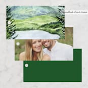 "Into the Woods" - Wedding Favor Tags in Forest by Elly - Back of Card Options