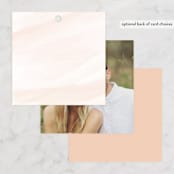 "Sophisticated script" - Wedding Favor Tags in Blush by Hooray Creative - Back of Card Options