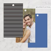 "Modern Water" - Wedding Favor Tags in Celestial by Olivia Raufman - Back of Card Options