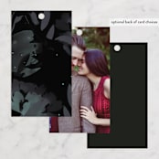 "Midnight Garden" - Wedding Favor Tags in Midnight by Lori Wemple - Back of Card Options