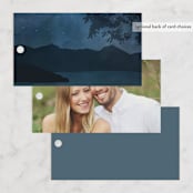 "Coastal Nights" - Wedding Favor Tags in Midnight by Kelly Schmidt - Back of Card Options