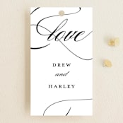 "So in Love" - Wedding Favor Tags in Cloud by Stacey Meacham - Front