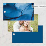 "blue tides" - Wedding Favor Tags in Sea Blue by Erin Deegan - Back of Card Options