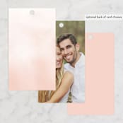 "Ethereal Bouquet" - Wedding Favor Tags in Blush by Petra Kern - Back of Card Options