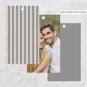 "Vintage Photo Frame" - Wedding Favor Tags in Puddle by Katharine Watson - Back of Card Options