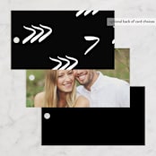 "Love Actually" - Wedding Favor Tags in Onyx by Design Lotus - Back of Card Options