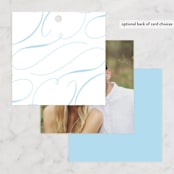 "Something Blue" - Wedding Favor Tags in Aqua by Benita Crandall - Back of Card Options
