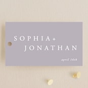 "The Minimalist" - Wedding Favor Tags in Air by lulu and isabelle - Front