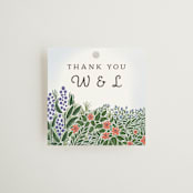 "Nature's Chapel" - Wedding Favor Tags in Forest by Paper Sun Studio - Front