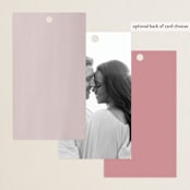 "Grand Bloom" - Wedding Favor Tags in Mauve by Bonjour Paper - Back of Card Options