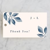 "Southern Comfort" - Wedding Favor Tags in French Blue by Chris Griffith - Front