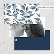 "Southern Comfort" - Wedding Favor Tags in French Blue by Chris Griffith - Back of Card Options