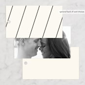 "Angled" - Wedding Favor Tags in Onyx by GeekInk Design - Back of Card Options