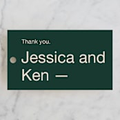"Proposal" - Wedding Favor Tags in Buff by Jack Knoebber - Front