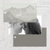 "Modern Mountain" - Wedding Favor Tags in Fog by Stephanie Biller - Back of Card Options