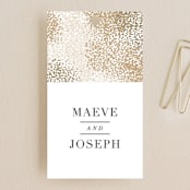 "Organic Dots" - Wedding Favor Tags in Champagne by lena barakat - Front