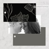 "Swept Away" - Wedding Favor Tags in Pearl by Jennifer Postorino - Back of Card Options