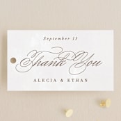 "Sonesta" - Wedding Favor Tags in Mineral by Hooray Creative - Front