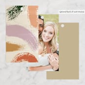 "Lineup" - Wedding Favor Tags in Latte by Jennifer Lew - Back of Card Options