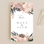 "Maya Rustica" - Wedding Favor Tags in Rose by Petra Kern - Front