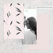 "Rustica" - Wedding Favor Tags in Cantaloupe by Petra Kern - Back of Card Options