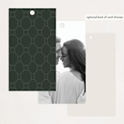 "Watermark" - Wedding Favor Tags in Cypress by Kaydi Bishop - Back of Card Options