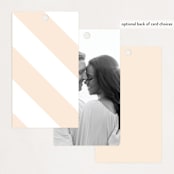 "With Great Joy" - Wedding Favor Tags in Peach by Up Up Creative - Back of Card Options