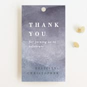 "Sea Splash" - Wedding Favor Tags in Amethyst by Alethea and Ruth - Front