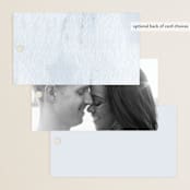 "Euca On A Whim" - Wedding Favor Tags in Navy by Palm Bridal - Back of Card Options