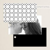 "Why Knot" - Wedding Favor Tags in Ebony by Karen Glenn - Back of Card Options