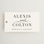 "Charming" - Wedding Favor Tags in Pearl by AK Graphics - Front