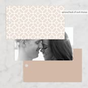 "Tallulah" - Wedding Favor Tags in Linen by Jennifer Wick - Back of Card Options