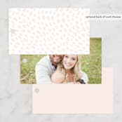 "Just the Two of Us" - Wedding Favor Tags in Blush by Jennifer Wick - Back of Card Options