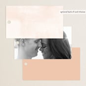 "Lithe" - Wedding Favor Tags in Blush by Kristie Kern - Back of Card Options
