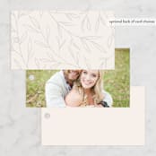 "Italia" - Wedding Favor Tags in Taupe by Kelly Schmidt - Back of Card Options