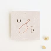 "a hundred years" - Wedding Favor Tags in Burnt Umber by Robin Ott - Front