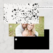 "Signature Style" - Wedding Favor Tags in Ink by Design Lotus - Back of Card Options