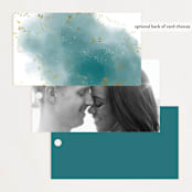 "Ethereal Dust" - Wedding Favor Tags in Topaz by Hannah Williams - Back of Card Options