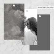 "printed" - Wedding Favor Tags in Onyx by JoAnn Jinks - Back of Card Options