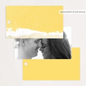 "Collage" - Wedding Favor Tags in Golden Rod by Ann Gardner - Back of Card Options