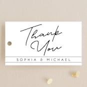 "Vesperum" - Wedding Favor Tags in Slate by GeekInk Design - Front