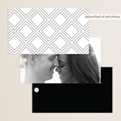 "Vesperum" - Wedding Favor Tags in Slate by GeekInk Design - Back of Card Options